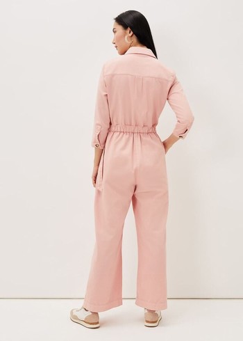 Phase Eight Jarah Denim Jumpsuit Rose Canada | ITFVLR-731